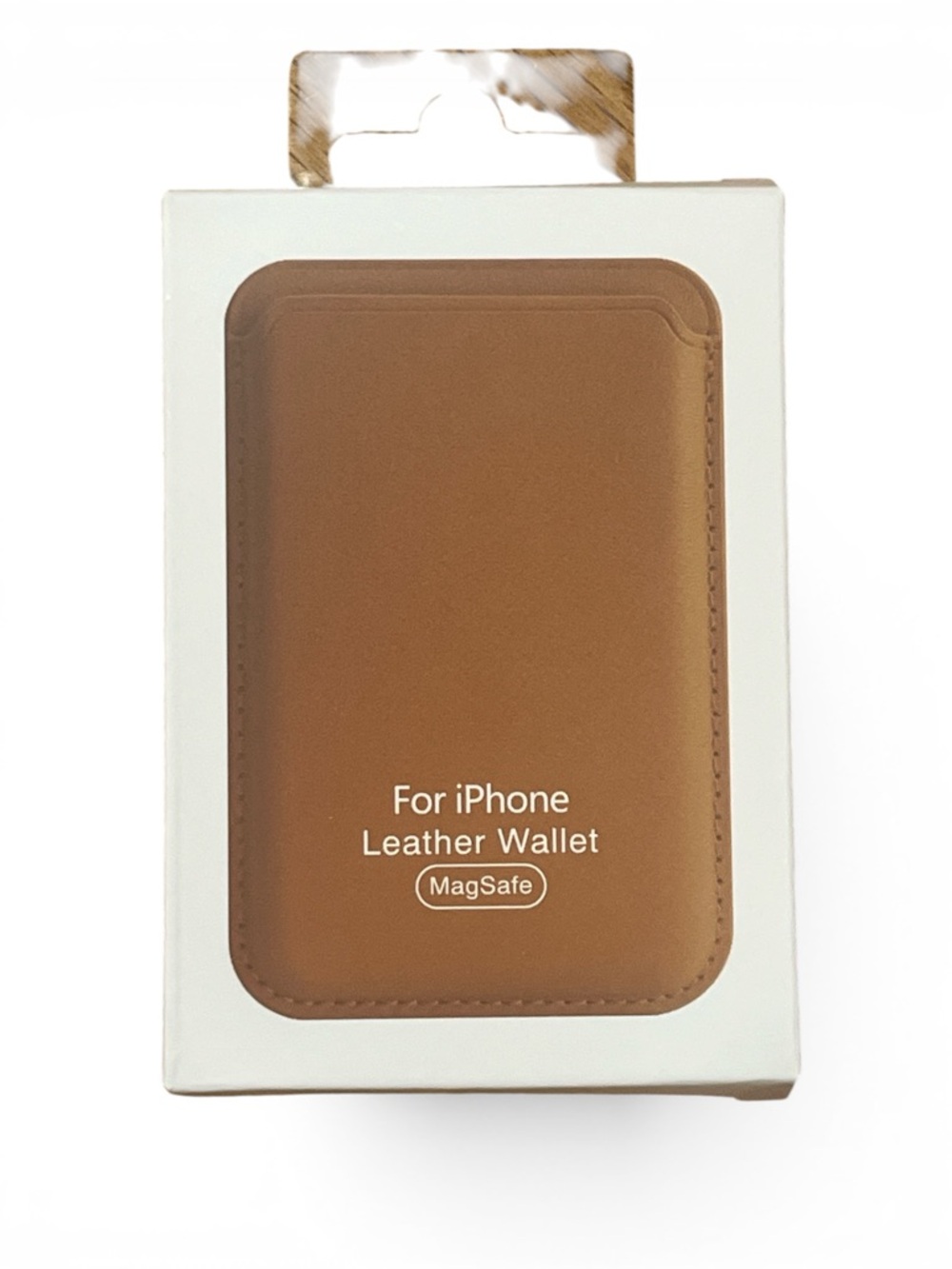 MagSafe Leather Wallet for iPhone - Brown